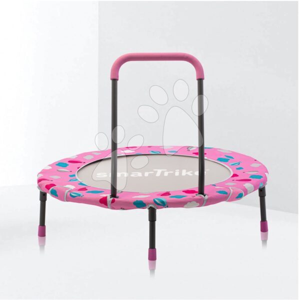 Trambulin Activity Center 3-in-1 Pink smarTrike összecsukható kerek 92 cm átmérővel kapaszkodóval medencével és 100 drb labdával 10 hó-tól gyerek játék webáruház - játék rendelés online Kerti játékok  | Trambulinok | Trambulinok gyerekeknek