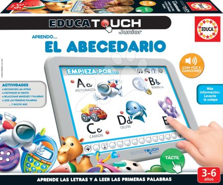 Táblagép elektronikus Alphabet Educa Ismerkedem az ábécével spanyolul gyerek játék webáruház - játék rendelés online Bébijátékok | Érzékek és motorika fejlesztése   | Interaktív játékok
