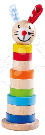 Fa toronyépítő Baby Stapel Tower Rabbit Eichhorn 11 darabos 20 cm magas 12 hó-tól gyerek játék webáruház - játék rendelés online Fa gyerekjátékok |  Készségfejlesztő fajátékok