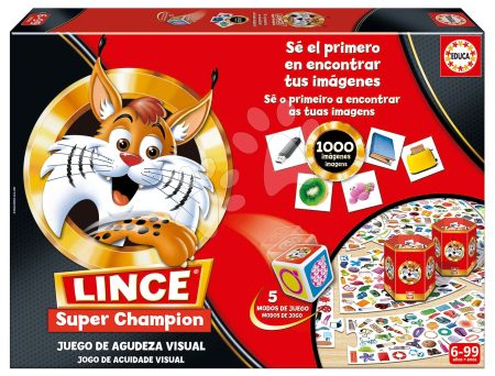Társasjáték Lince Super Champion Educa 1000 kép spanyol 6 évtől gyerek játék webáruház - játék rendelés online Puzzle és társasjátékok | Társasjátékok | Idegennyelvű társasjátékok