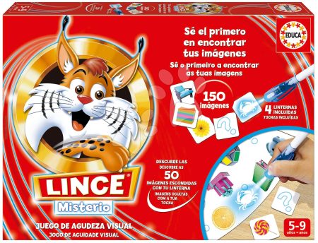 Társasjáték Lince Misterio Educa 150 ábrával mágikus tollakkal spanyol 5 évtől gyerek játék webáruház - játék rendelés online Puzzle és társasjátékok | Társasjátékok | Idegennyelvű társasjátékok