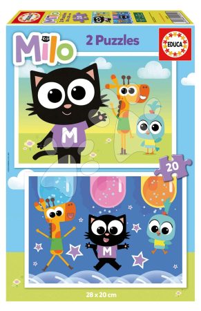 Puzzle Milo Educa 2x20 darabos gyerek játék webáruház - játék rendelés online Puzzle és társasjátékok | Gyerek puzzle | Gyerek puzzle 8 - 99 darabos