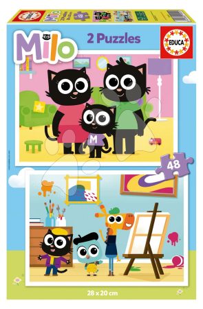 Puzzle Milo Educa 2x48 darabos 4 évtől gyerek játék webáruház - játék rendelés online Puzzle és társasjátékok | Gyerek puzzle | Gyerek puzzle 8 - 99 darabos