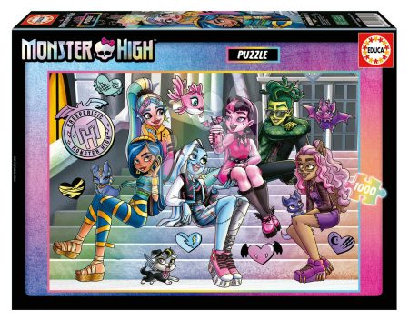 Puzzle Monster High Educa 1000 darabos és Fix ragasztó gyerek játék webáruház - játék rendelés online Puzzle és társasjátékok | Puzzle | 1000 darabos puzzle