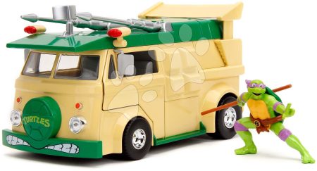 Kisautó Turtles Party Wagon Jada fém nyitható részekkel és figura Donatello hossza 20 cm 1:24 gyerek játék webáruház - játék rendelés online Játékautók és szimulátorok | Játékautók és járművek