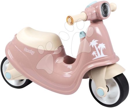 Bébitaxi kismotor reflektorral Scooter Pink Smoby gumikerekekkel rózsaszín 18 hó-tól gyerek játék webáruház - játék rendelés online Járművek gyerekeknek | Bébitaxik | Bébitaxik 18 hónapos kortól