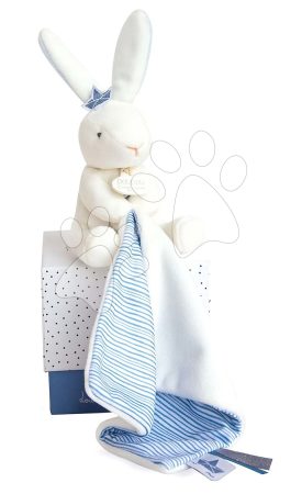 Plüss nyuszi dédelgetésre Bunny Sailor Perlidoudou Doudou et Compagnie kék 10 cm ajándékcsomagolásban 0 hó-tól DC3514 gyerek játék webáruház - játék rendelés online Bébijátékok | Kiságy játékok  | Alvókendők DouDou