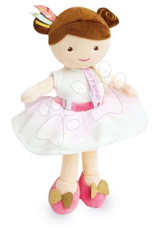 Rongybaba Ombelline Princess Lady Jolijou 30 cm barna hajkoronával fehér ruhácskában 5 évtől gyerek játék webáruház - játék rendelés online Játékbabák gyerekeknek | Játékbabák kislányoknak | Rongybabák