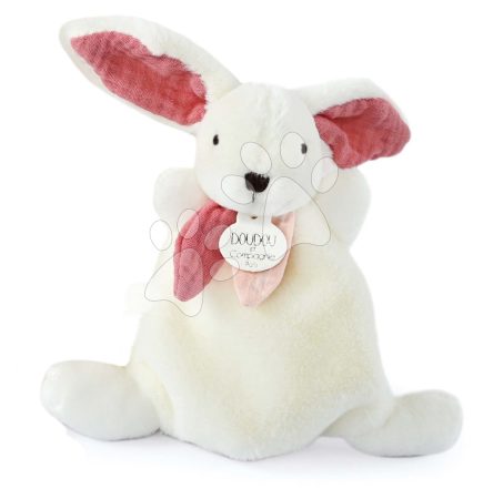 Plüss nyuszi Bunny Happy Boho Doudou et Compagnie rózsaszín 17 cm ajándékcsomagolásban 0 hó-tól DC3882 gyerek játék webáruház - játék rendelés online Plüssjátékok | Plüssnyuszik