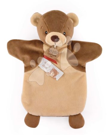 Plüss mackó kesztyűbáb Bear Hand Puppet Doudou et Compagnie barna 25 cm 0 hó-tól gyerek játék webáruház - játék rendelés online Plüssjátékok | Kesztyűbábok