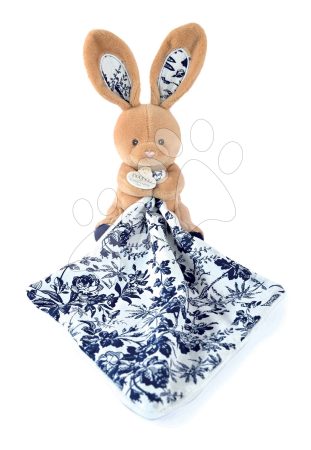 Plüss nyuszi dédelgetésre Bunny Navy Boh'aime Doudou et Compagnie kék 12 cm ajándékcsomagolásban 0 hó-tól gyerek játék webáruház - játék rendelés online Bébijátékok | Kiságy játékok  | Alvókendők DouDou