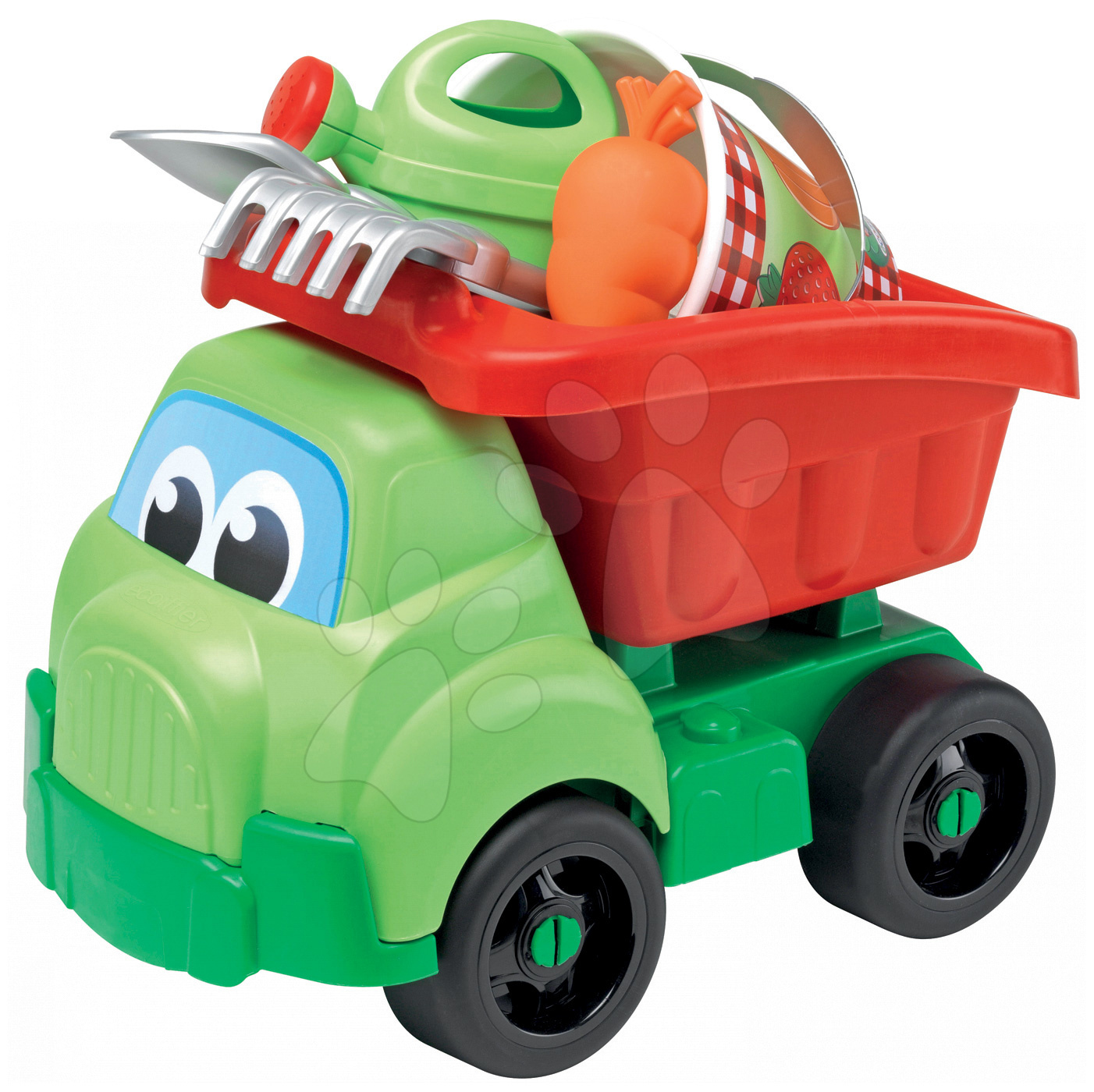 Écoiffier dömper homokozó szettel 279 narancssárga-zöld gyerek játék webáruház - játék rendelés online Kerti játékok  | Homokozó játékok | Homokozó autók