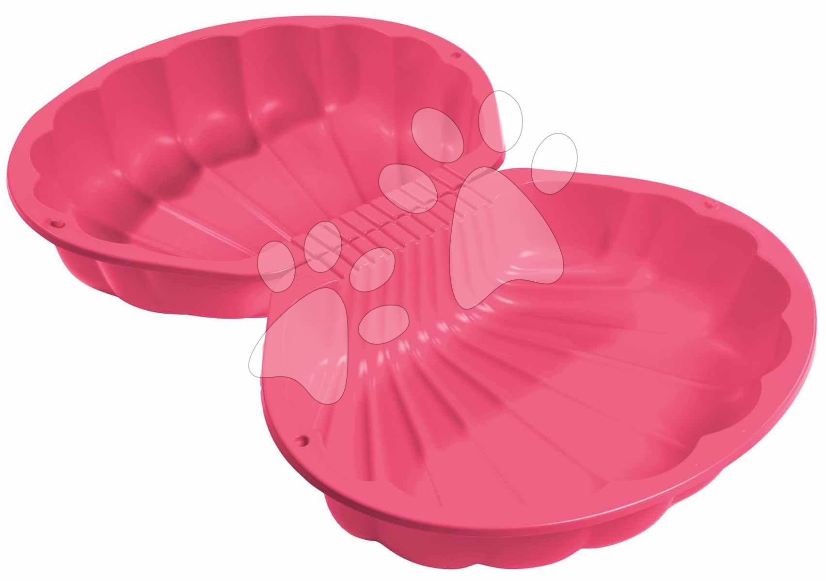 Kétrészes homokozó Kagyló Watershell Pink BIG térfogata 2*20 kg vízre és homokra 74*88*21 cm rózsaszín 18 hó-tól gyerek játék webáruház - játék rendelés online Kerti játékok  | Homokozók | Homokozók gyerekeknek