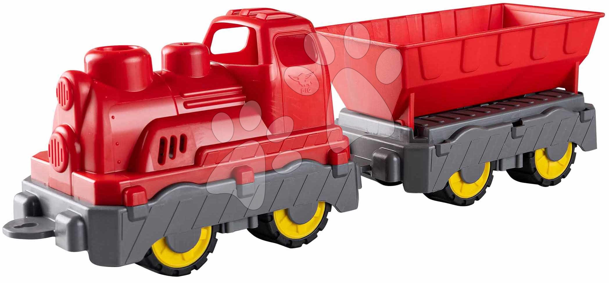 Tehervonat Mini Train With Wagon Power Worker BIG billenő kocsival hossza 45 cm piros 24 hó-tól gyerek játék webáruház - játék rendelés online Játékautók és szimulátorok | Teherautók