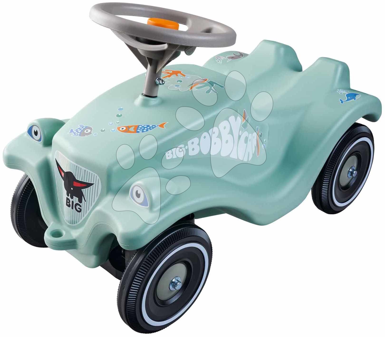 Bébitaxi auto Bobby Car Classic Green Sea BIG zöld menő matricákkal és dudával 12 hó-tól gyerek játék webáruház - játék rendelés online Járművek gyerekeknek | Bébitaxik | Bébitaxik 12 hónapos kortól