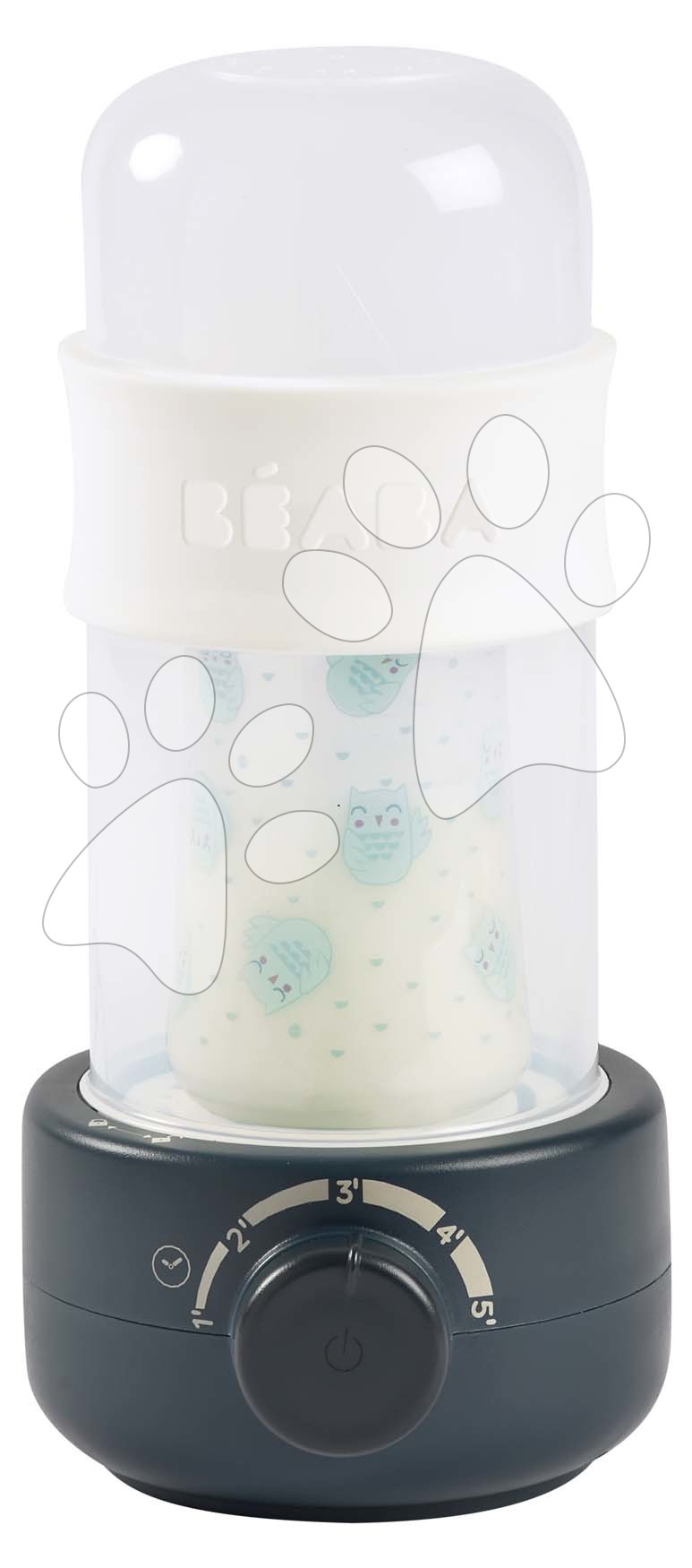 Cumisüveg melegítő és sterilizáló Baby Milk Second Ultra Fast Bottle Warmer Beaba Night Blue ultra gyors kékes-fehér 0 hó-tól BE911720 gyerek játék webáruház - játék rendelés online Babakellékek | Babaetetés és szoptatás | Sterilizálók és melegítők