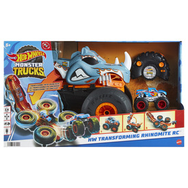 Játék webáruház - Hot wheels Monster trucks távirányítós átalakítható Rhinomite rendelés játékboltok Budapest Autó