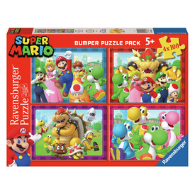 Játék webáruház - Puzzle 4x100 db - Super Mario rendelés játékboltok Budapest Puzzle - Puzzle