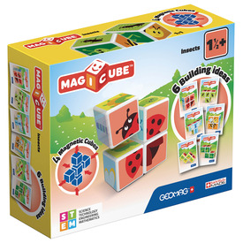 Játék webáruház - Geomag Magicube Printed Rovarok 7 db rendelés játékboltok Budapest Konstrukciós játékok - Mágneses építőjáték
