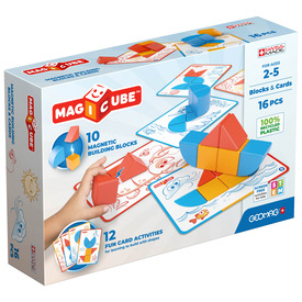 Játék webáruház - Geomag Magicube Recycled Blocks   Cards 16 db rendelés játékboltok Budapest Konstrukciós játékok - Mágneses építőjáték