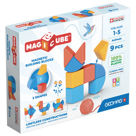 Játék webáruház - Geomag Magicube Recycled állatok 9 db rendelés játékboltok Budapest Konstrukciós játékok - Mágneses építőjáték