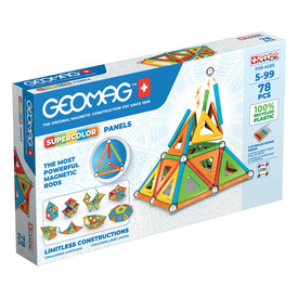 Játék webáruház - Geomag Supercolor Panels Recycled 78 db rendelés játékboltok Budapest Konstrukciós játékok - Mágneses építőjáték