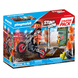 Játék webáruház - Playmobil: Starter Pack - Kaszkadőr motorral és tüzes karikával rendelés játékboltok Budapest Playmobil -