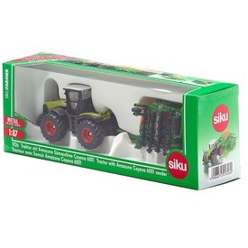 Játék webáruház - SIKU Claas Xerion traktor vetőgéppel 1:87 - 1826 rendelés játékboltok Budapest Autó
