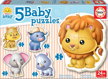 Educa gyerek puzzle Dzsungel állatkái 14197 gyerek játék webáruház - játék rendelés online Bébijátékok | Érzékek és motorika fejlesztése   | Bébi puzzle