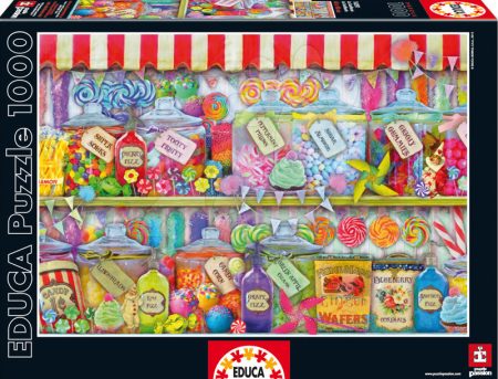 Educa Puzzle Genuine Candy Shop 1000 db 16291 színes gyerek játék webáruház - játék rendelés online Puzzle és társasjátékok | Puzzle | 1000 darabos puzzle