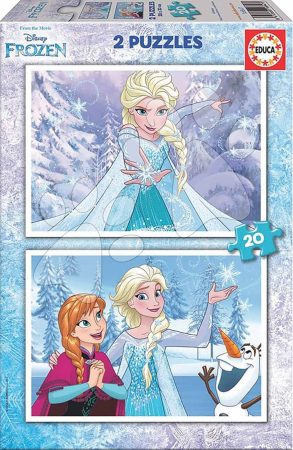 Gyerek puzzle Frozen Educa 2x20 db 16847 gyerek játék webáruház - játék rendelés online Puzzle és társasjátékok | Gyerek puzzle | Gyerek puzzle 8 - 99 darabos
