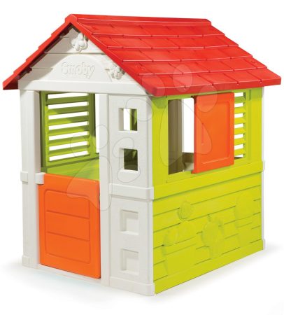 Smoby házikó Nature UV szűrővel 310069 fehér-zöld gyerek játék webáruház - játék rendelés online Kerti játszóházak | Kerti játszóházak gyerekeknek