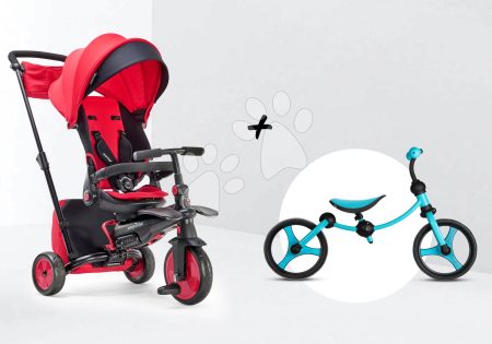 Tricikli és babakocsi összecsukható STR7 Urban 7in1 smarTrike piros dönthető üléssel TouchSteering EVA kerekekkel 6 hónaptól gyerek játék webáruház - játék rendelés online Tricikli | Triciklik 6 hónapos kortól