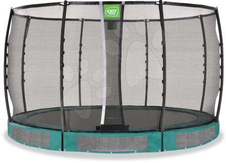 Trambulin védőhálóval Allure Premium ground Exit Toys talajmenti 366 cm átmérővel zöld gyerek játék webáruház - játék rendelés online