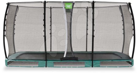 Trambulin védőhálóval Allure Classic ground Exit Toys talajmenti 244*427 cm zöld gyerek játék webáruház - játék rendelés online