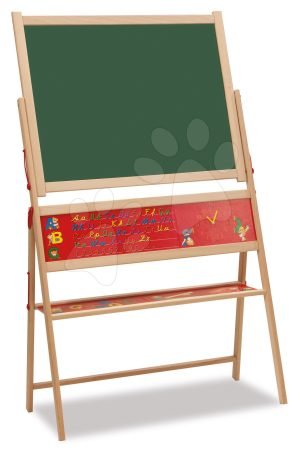 Fa mágneses tábla Magnetic Board XL Eichhorn összecsukható 48 mágnessel és 10 krétával és szivaccsal 110 cm magas 3 évtől gyerek játék webáruház - játék rendelés online