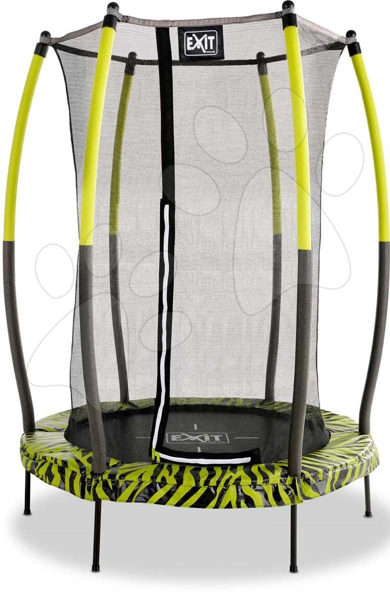 Trambulin védőhálóval Tiggy Junior trampoline Exit Toys 140 cm átmérővel zöld gyerek játék webáruház - játék rendelés online