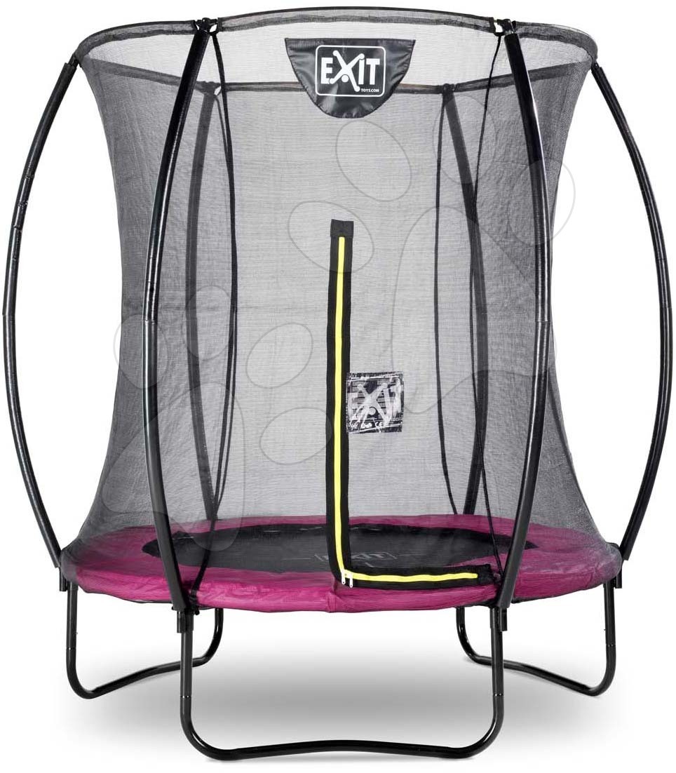 Trambulin védőhálóval Silhouette trampoline Exit Toys kerek 183 cm átmérővel rózsaszín gyerek játék webáruház - játék rendelés online