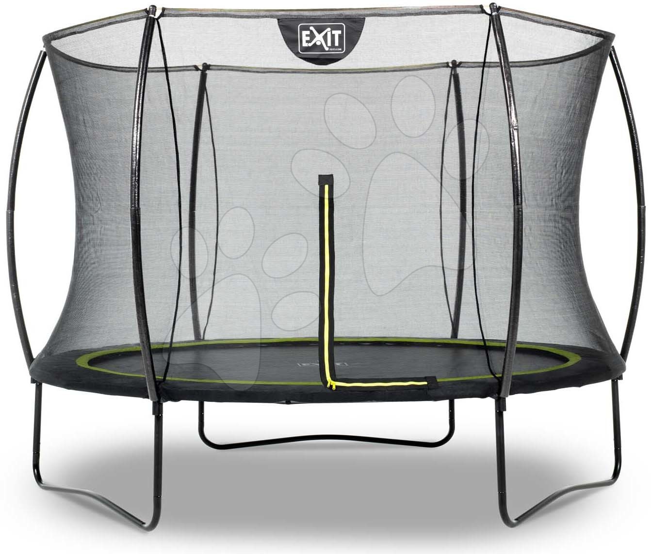 Trambulin védőhálóval Silhouette trampoline Exit Toys kerek 244 cm átmérővel fekete gyerek játék webáruház - játék rendelés online