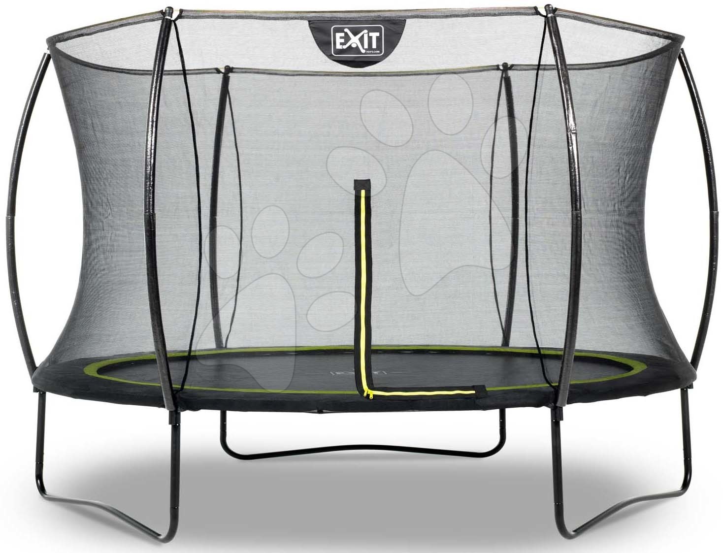 Trambulin védőhálóval Silhouette trampoline Exit Toys kerek 305 cm átmérővel fekete gyerek játék webáruház - játék rendelés online