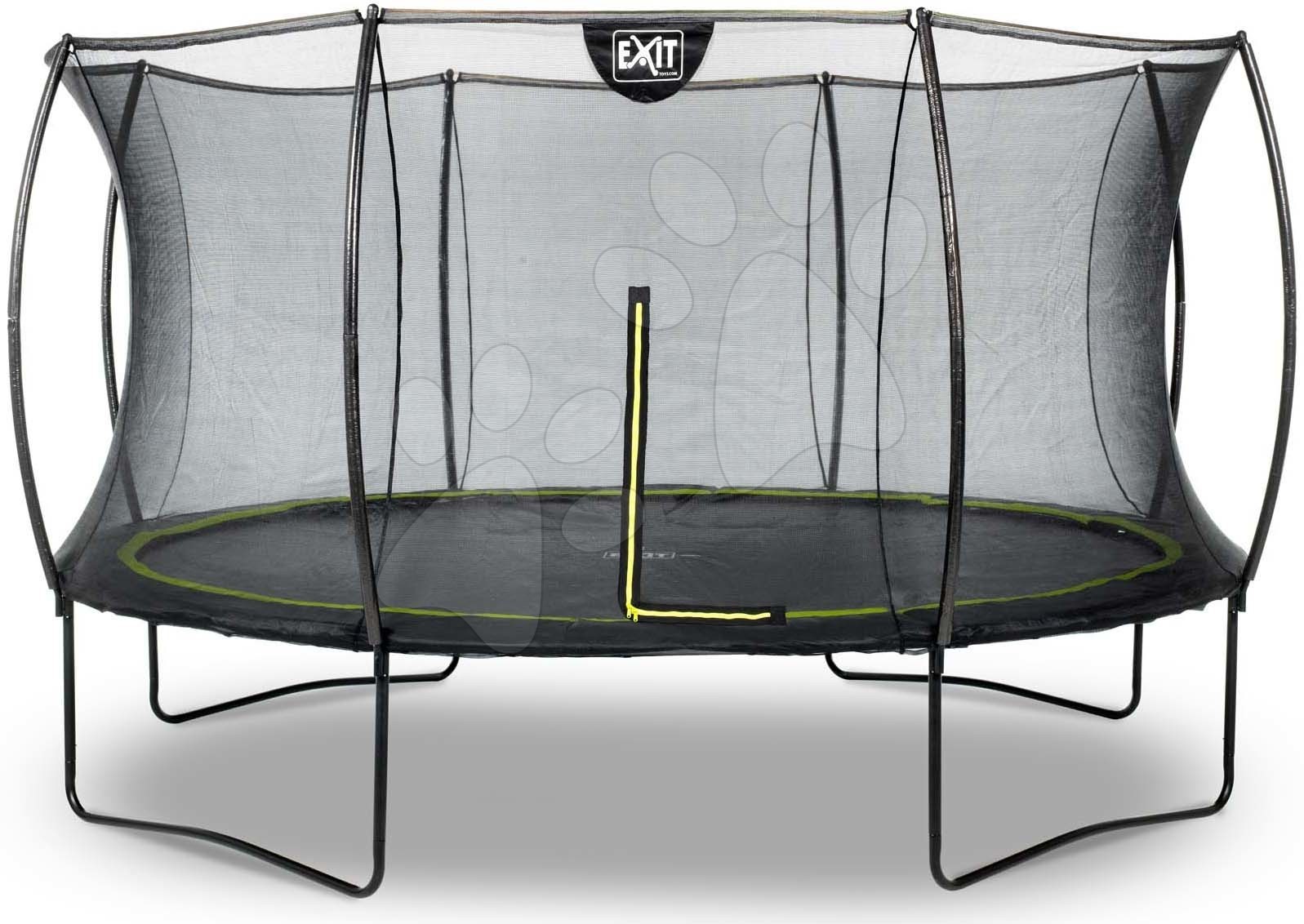 Trambulin védőhálóval Silhouette trampoline Exit Toys kerek 366 cm átmérővel fekete gyerek játék webáruház - játék rendelés online