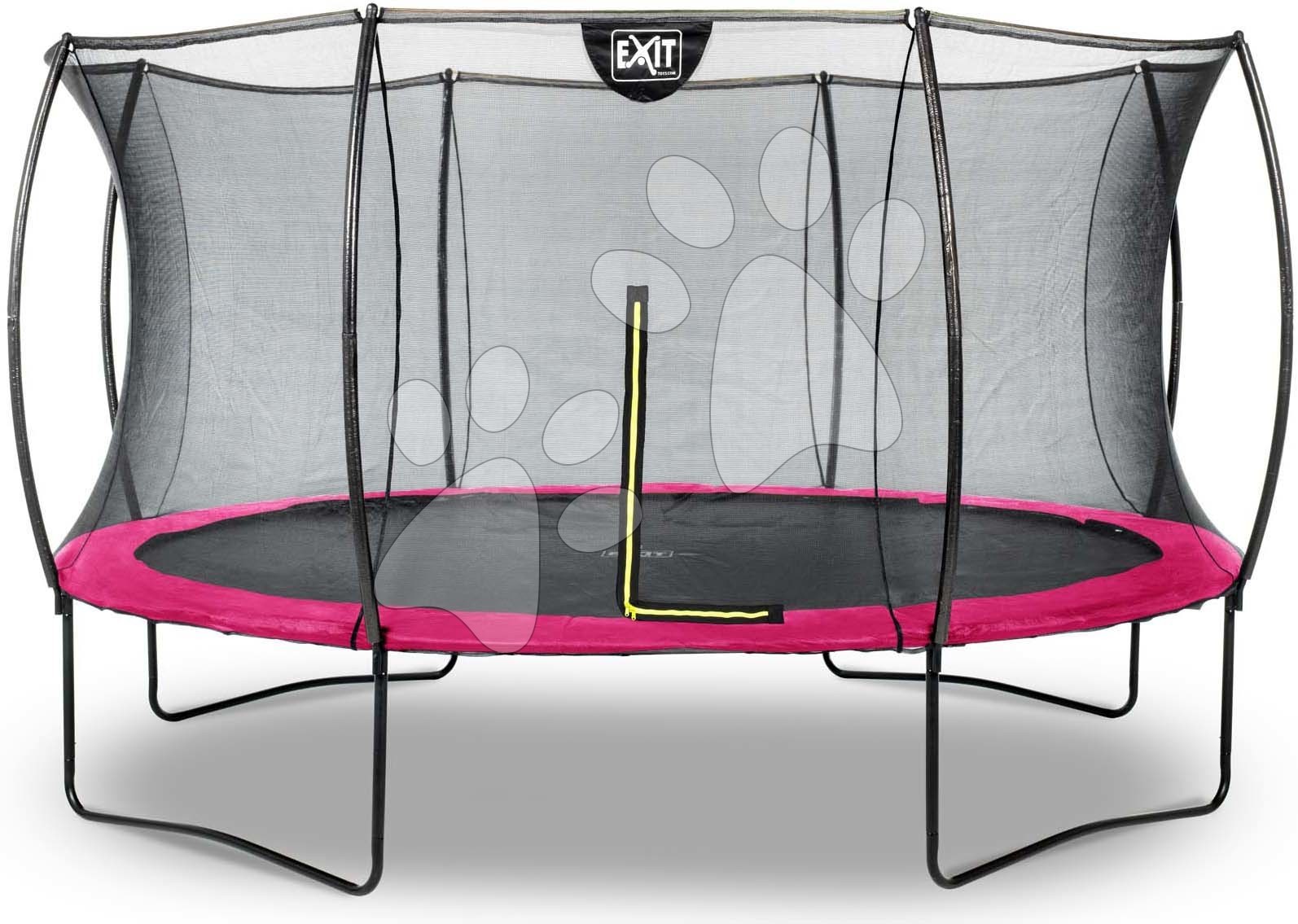 Trambulin védőhálóval Silhouette trampoline Exit Toys kerek 366 cm átmérővel rózsaszín gyerek játék webáruház - játék rendelés online