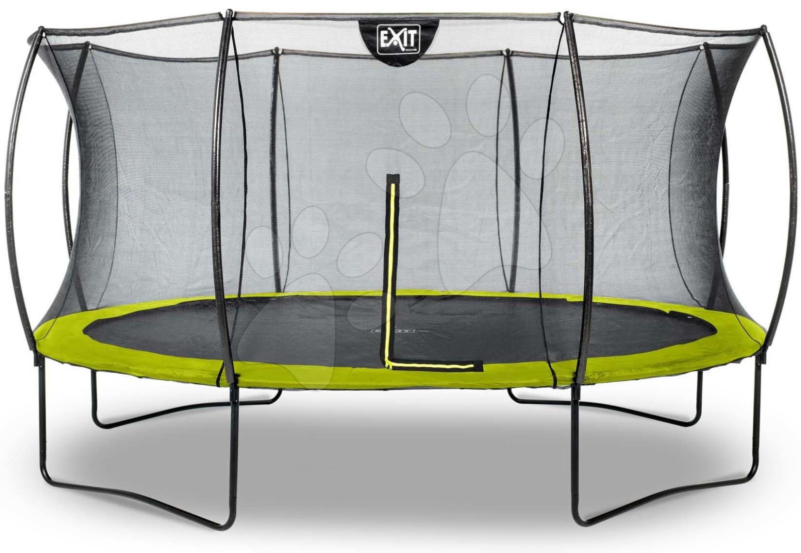 Trambulin védőhálóval Silhouette trampoline Exit Toys kerek 427 cm átmérővel zöld gyerek játék webáruház - játék rendelés online