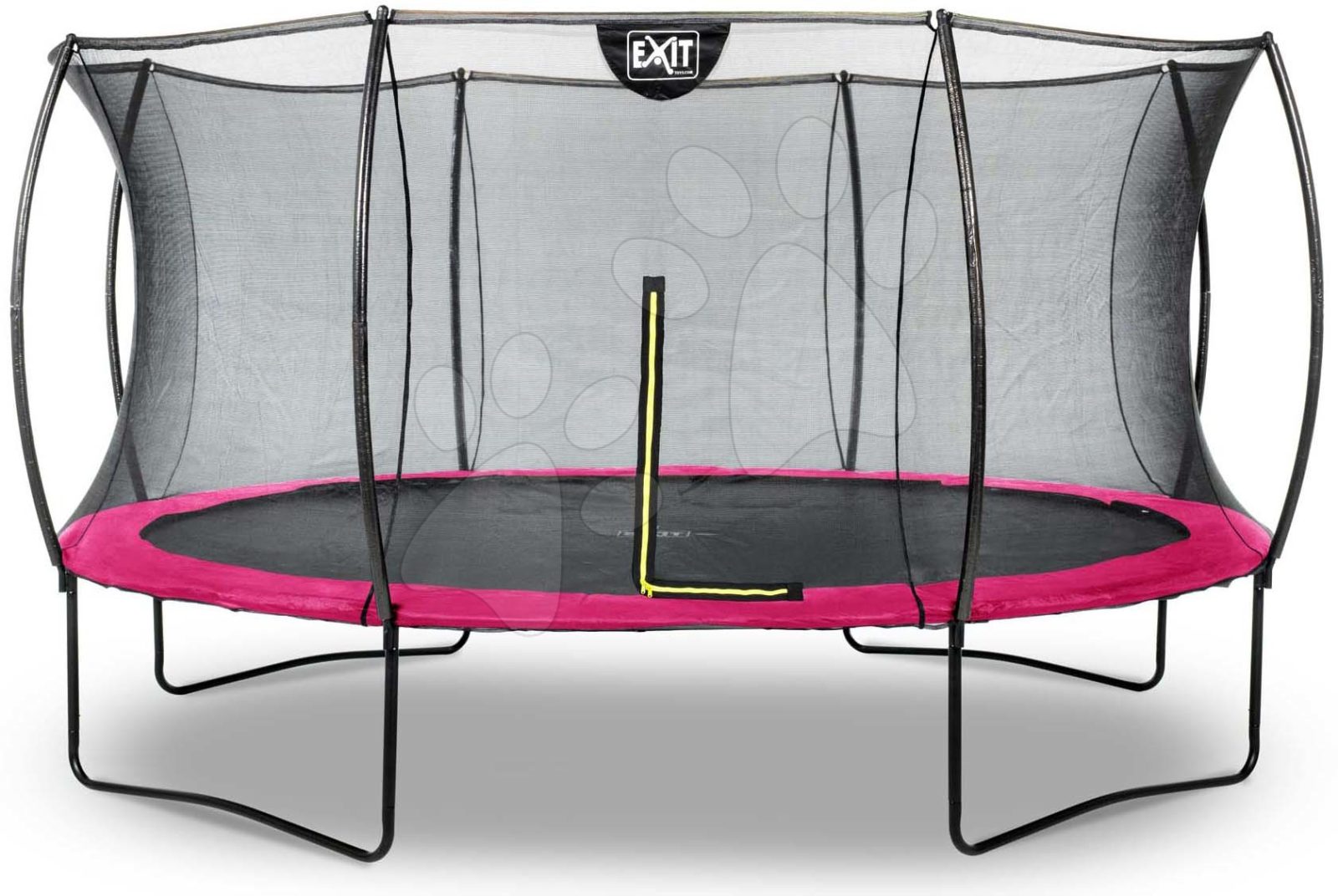 Trambulin védőhálóval Silhouette trampoline Exit Toys kerek 427 cm átmérővel rózsaszin gyerek játék webáruház - játék rendelés online