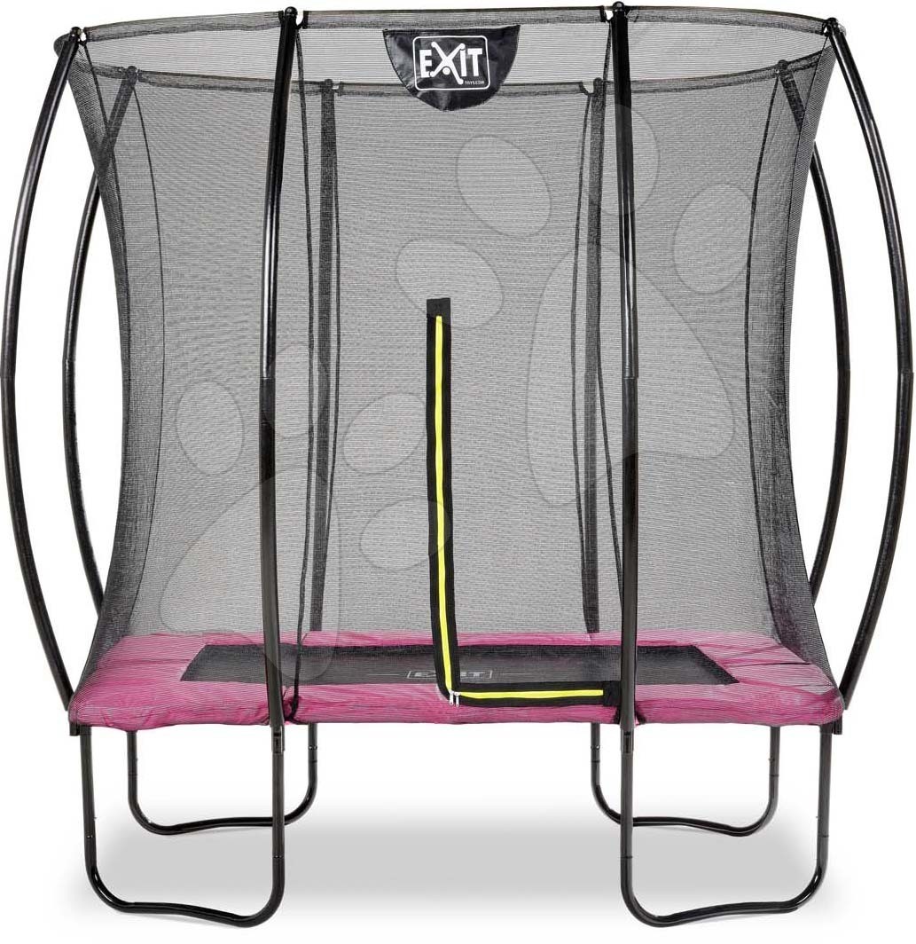 Trambulin védőhálóval Silhouette trampoline Exit Toys 153*214 cm rózsaszin gyerek játék webáruház - játék rendelés online