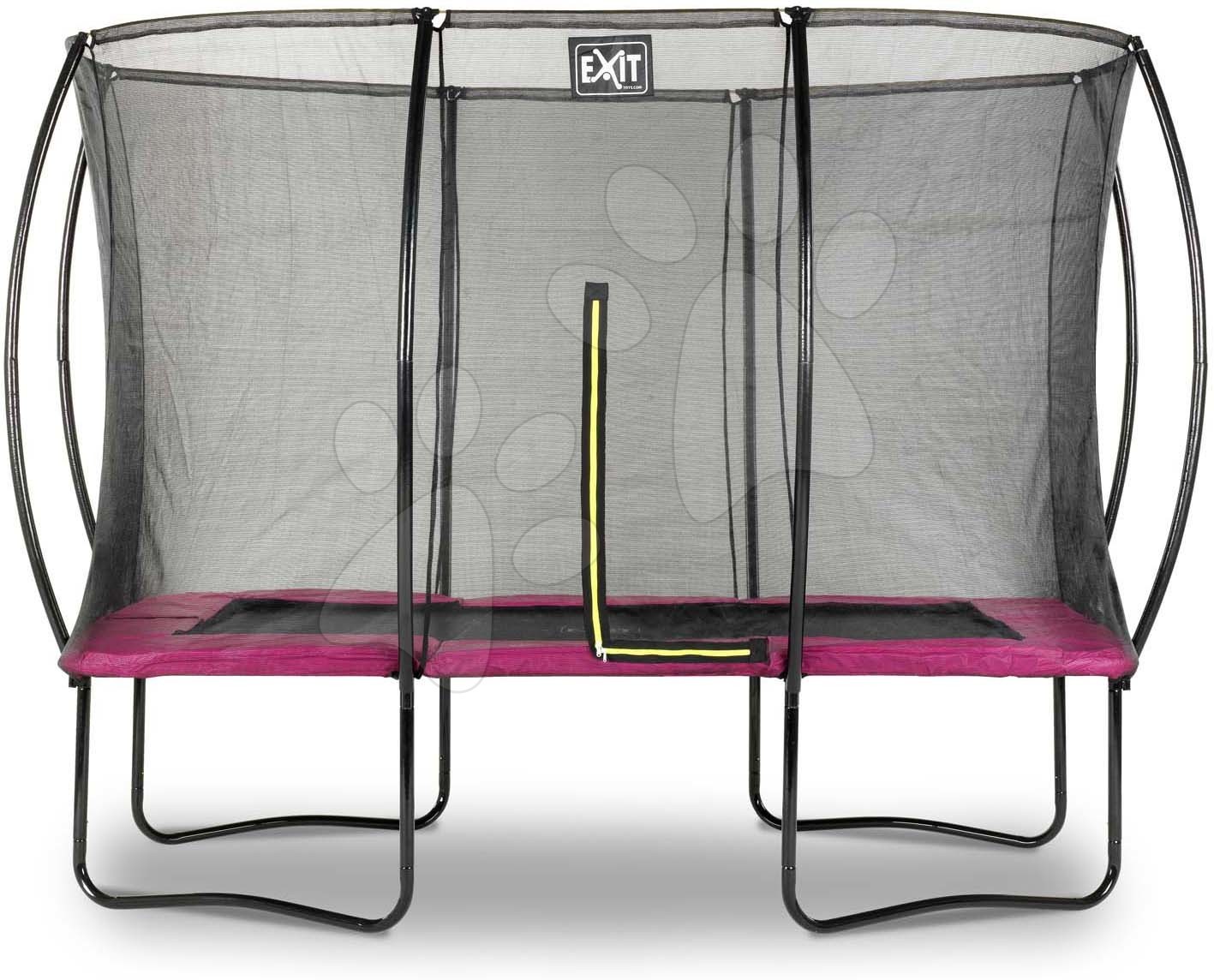 Trambulin védőhálóval Silhouette trampoline Exit Toys 214*305 cm rózsaszín gyerek játék webáruház - játék rendelés online