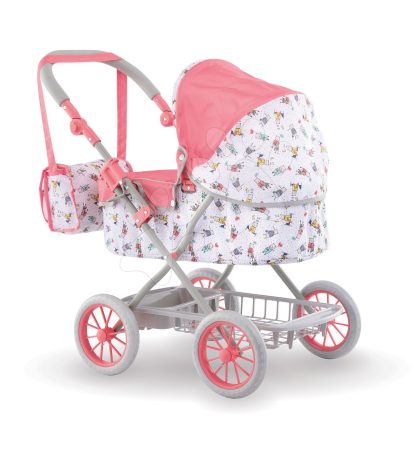 Mély babakocsi Carriage Mon Grand Poupon Corolle összecsukható 36-52 cm játékbabának táskával magasságilag állítható 3 évtől gyerek játék webáruház - játék rendelés online