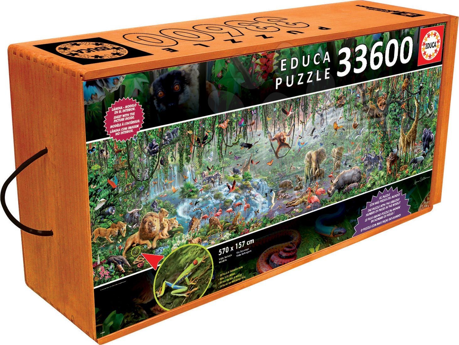 Educa Puzzle Genuine Wildlife 33 600 db 16066 színes gyerek játék webáruház - játék rendelés online