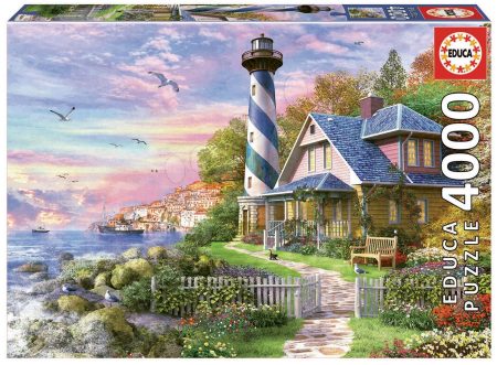 Educa puzzle Lighthouse at Rock Bay 4000 darabos 17677 gyerek játék webáruház - játék rendelés online