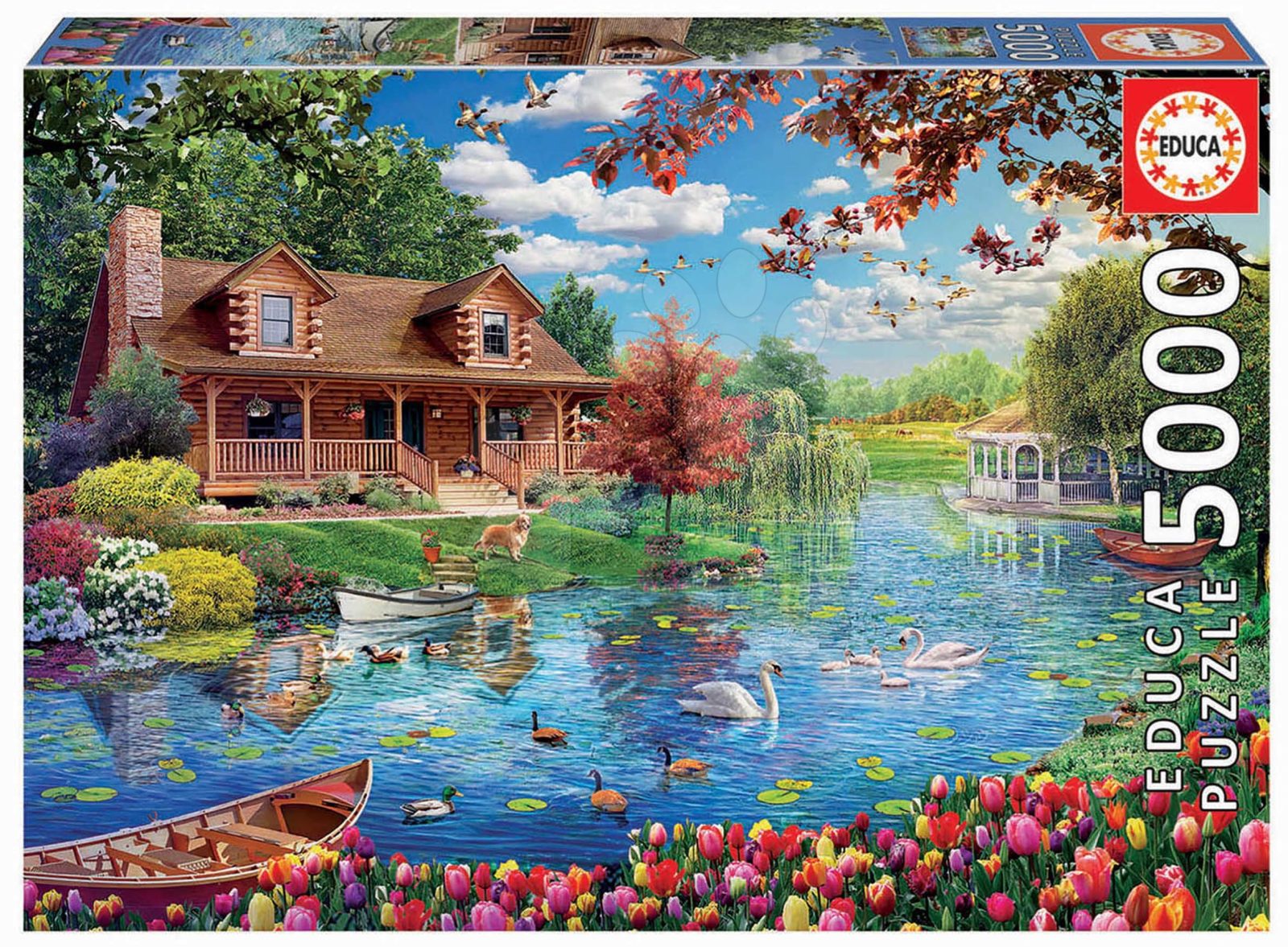 Puzzle Casita en el Lago Educa 5000 darabos 11 évtől gyerek játék webáruház - játék rendelés online